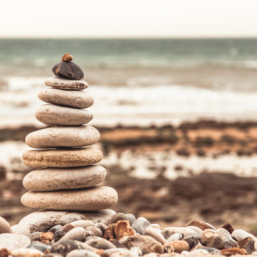 Photo depicting stacked stones for an article about doing business in Colombia.