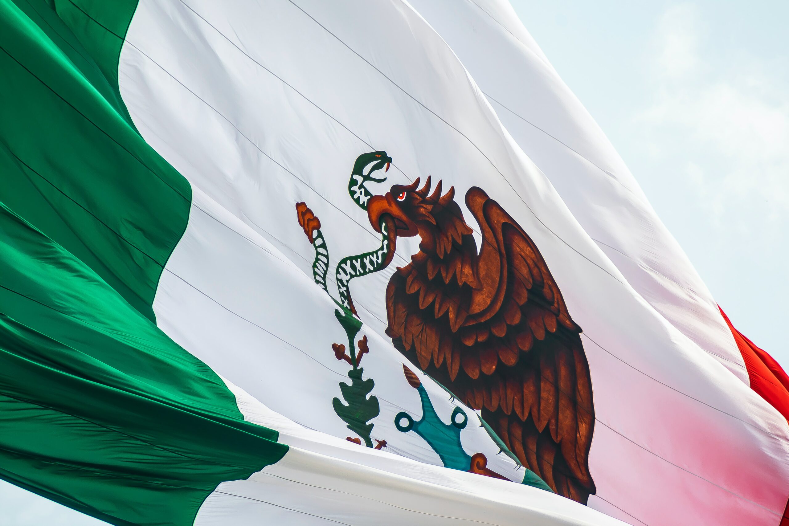 La bandera de México 