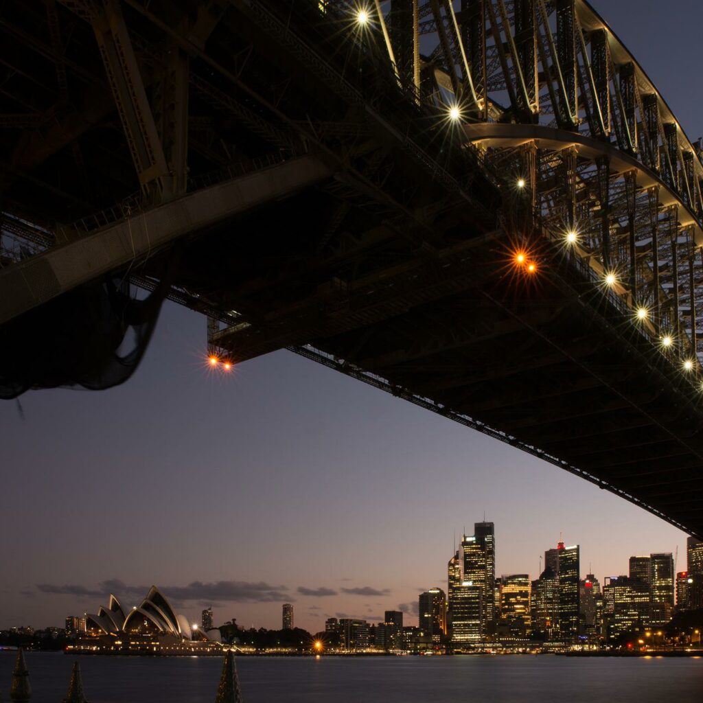 Imagen de stock que muestra un puente en Australia para un artículo sobre hacer negocios