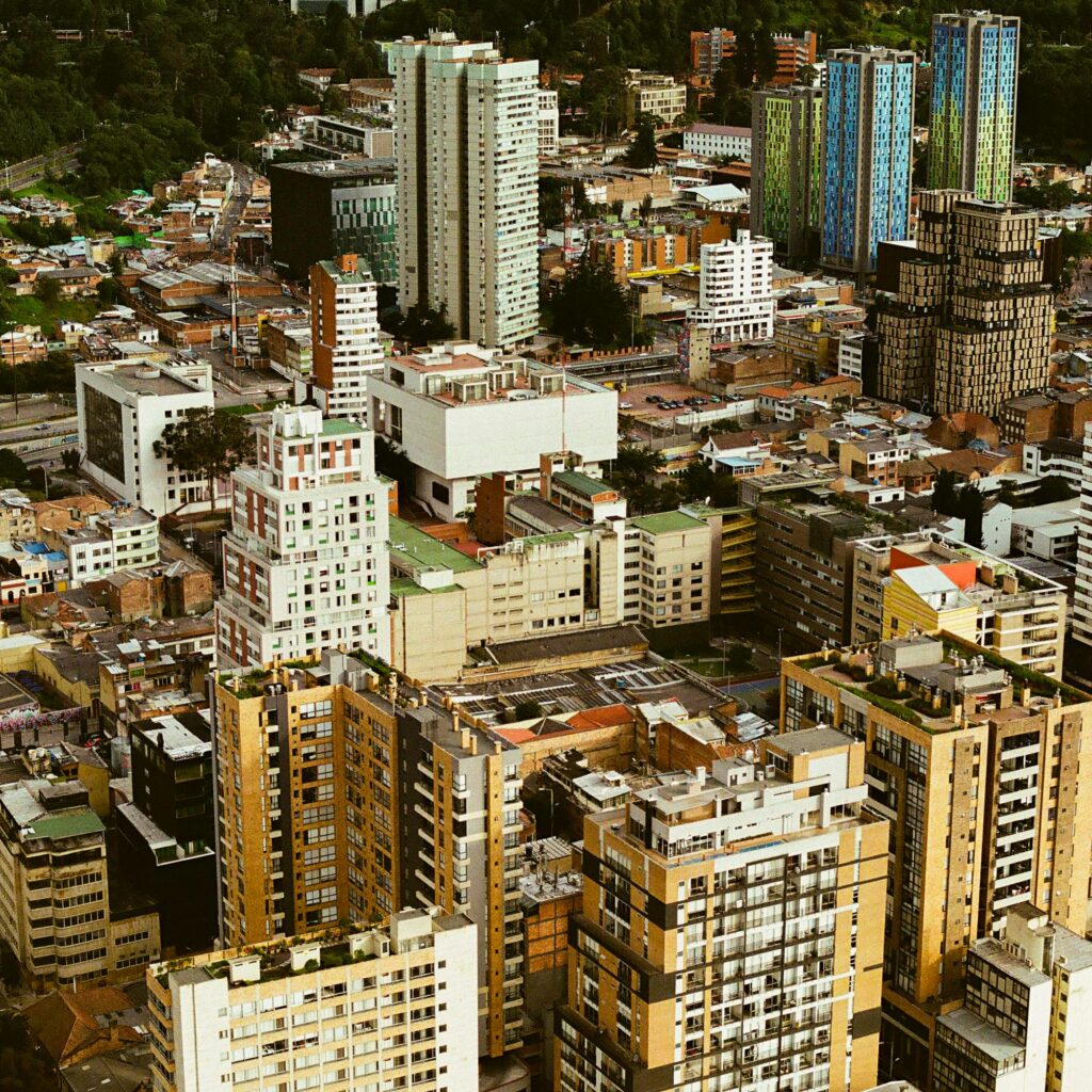 photo of the capital of Colombia, Bogota.
