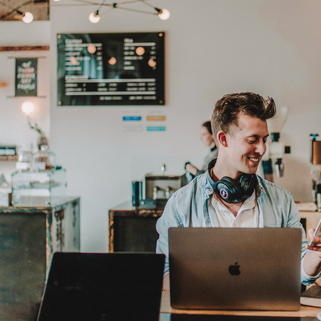 image from an image bank depicting a person working on a laptop.